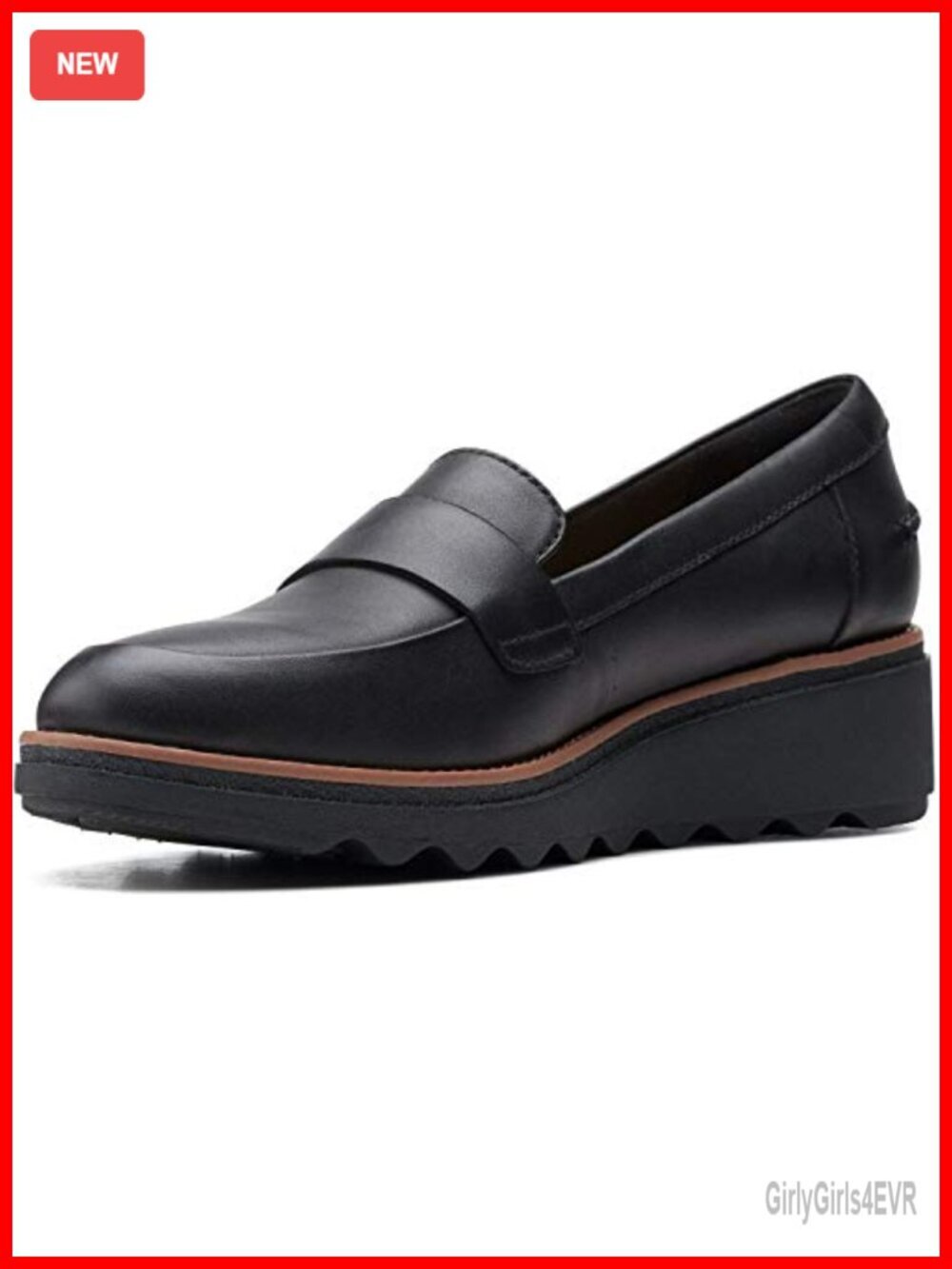 Premium Black Leather Loafers with Ultimate Comfort Foam Footbed